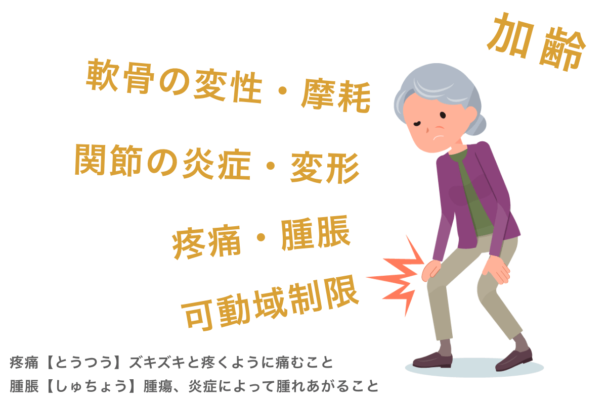 三区画変形性関節症の症状は何ですか?