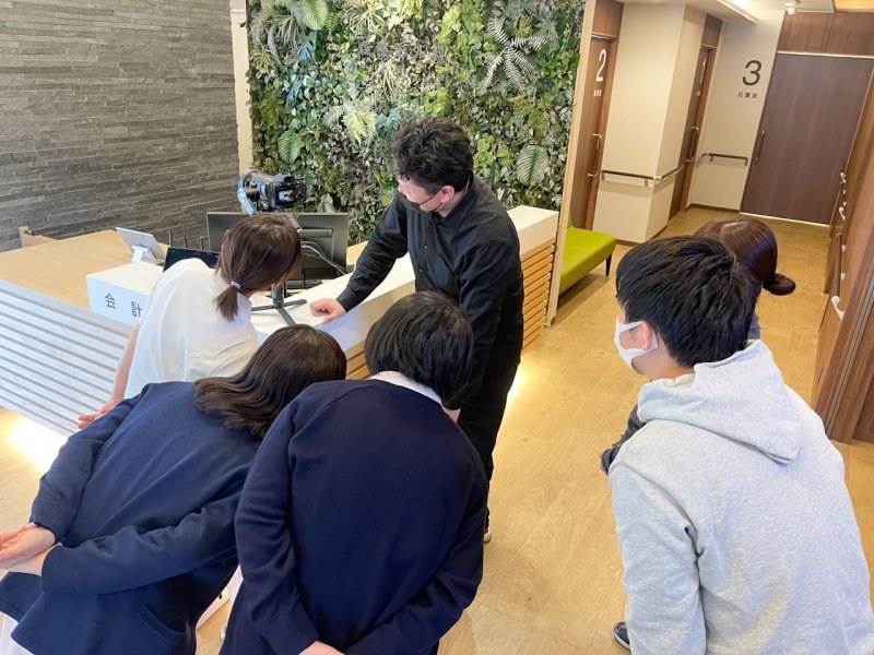 一宮市森整形外科の改装後の撮影風景